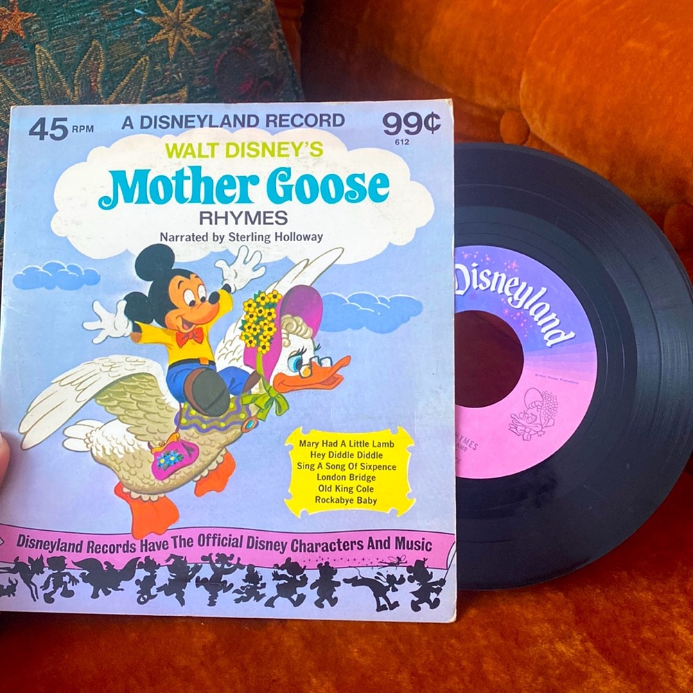 Vintage Disneyland Vinyl record - Disney’s Mother Goose rhymes